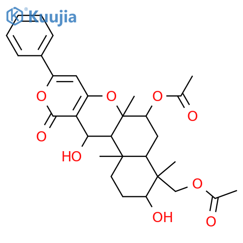 Trideacetylphenylpyropene A; 7,19-Di-Ac structure