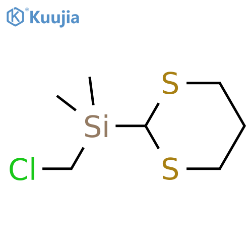 Silane, (chloromethyl)-1,3-dithian-2-yldimethyl- structure