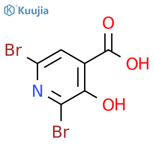 4-Pyridinecarboxylic acid, 2,6-dibromo-3-hydroxy- structure