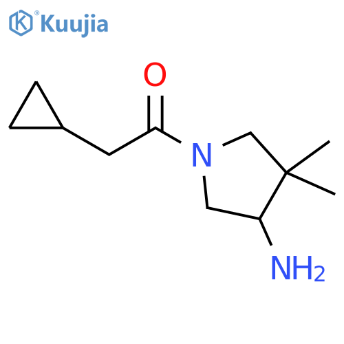 Ethanone, 1-(4-amino-3,3-dimethyl-1-pyrrolidinyl)-2-cyclopropyl- structure