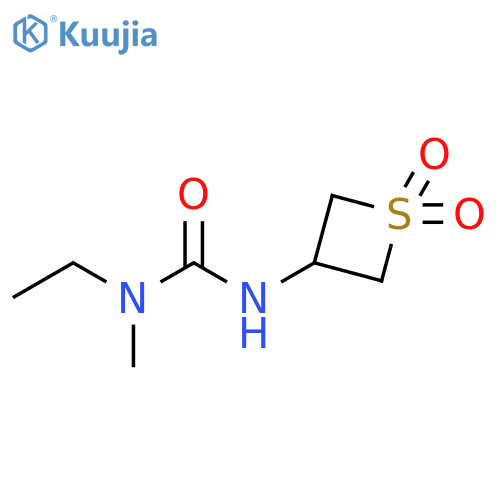 1-(1,1-dioxo-1λ?-thietan-3-yl)-3-ethyl-3-methylurea structure
