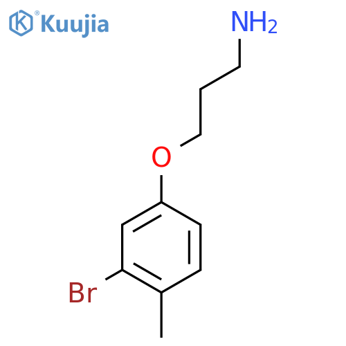 3-(3-Bromo-4-methylphenoxy)propan-1-amine structure