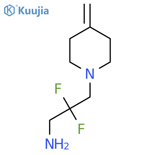 2,2-Difluoro-3-(4-methylidenepiperidin-1-yl)propan-1-amine structure