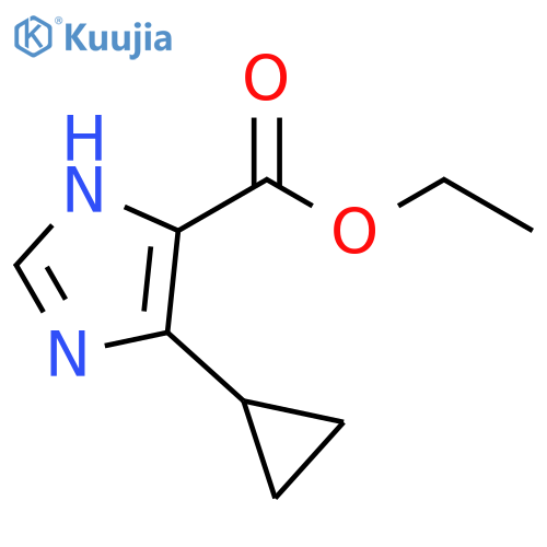 1H-Imidazole-5-carboxylic acid, 4-cyclopropyl-, ethyl ester structure