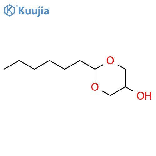 1,3-Dioxan-5-ol,2-hexyl-, trans- structure