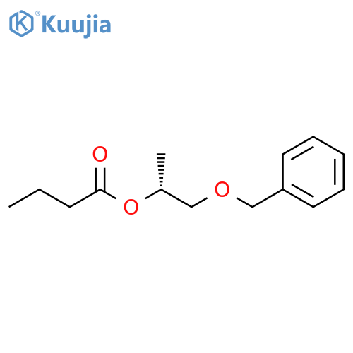 Butanoic acid, (1R)-1-methyl-2-(phenylmethoxy)ethyl ester structure