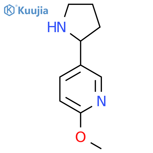 2-Methoxy-5-(2-pyrrolidinyl)pyridine structure