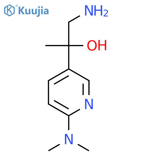 1-Amino-2-[6-(dimethylamino)pyridin-3-yl]propan-2-ol structure