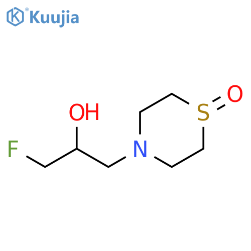4-(3-Fluoro-2-hydroxypropyl)-1lambda4-thiomorpholin-1-one structure