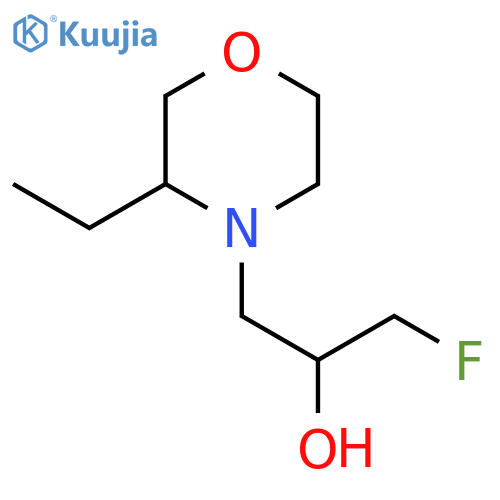 1-(3-Ethylmorpholin-4-yl)-3-fluoropropan-2-ol structure