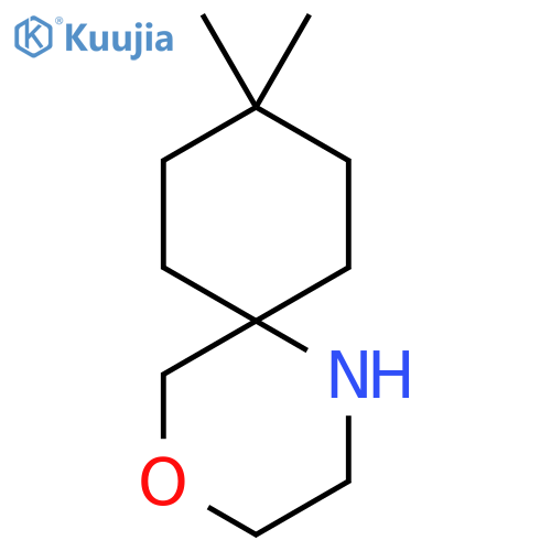 9,9-Dimethyl-4-oxa-1-azaspiro[5.5]undecane structure