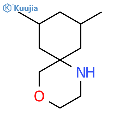 8,10-Dimethyl-4-oxa-1-azaspiro[5.5]undecane structure