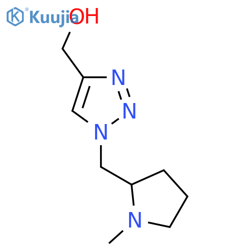 (1-((1-methylpyrrolidin-2-yl)methyl)-1H-1,2,3-triazol-4-yl)methanol structure