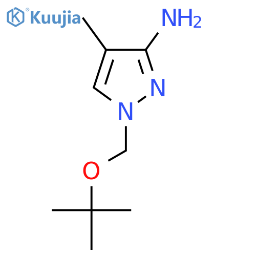 1-[(tert-Butoxy)methyl]-4-methyl-1H-pyrazol-3-amine structure