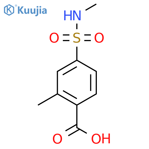 2-Methyl-4-(methylsulfamoyl)benzoic acid structure