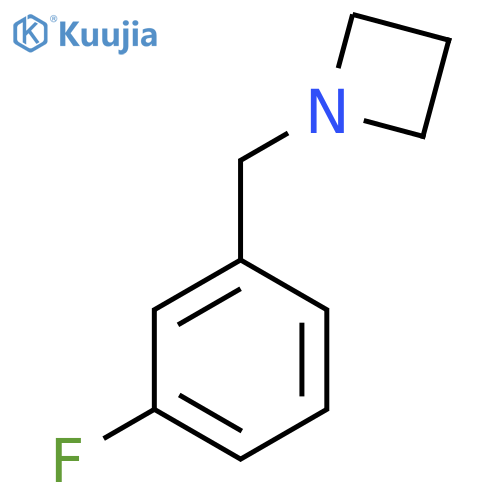 1-[(3-Fluorophenyl)methyl]azetidine structure