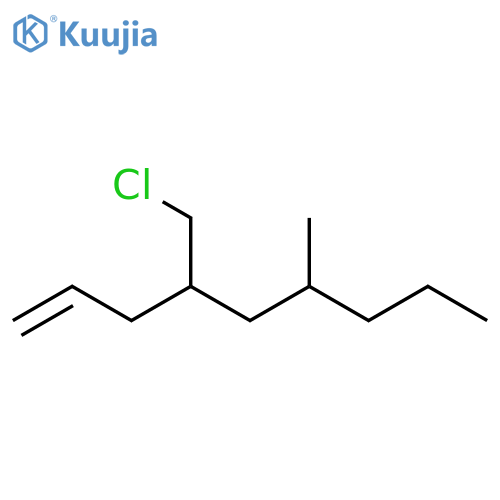 1-Nonene, 4-(chloromethyl)-6-methyl- structure