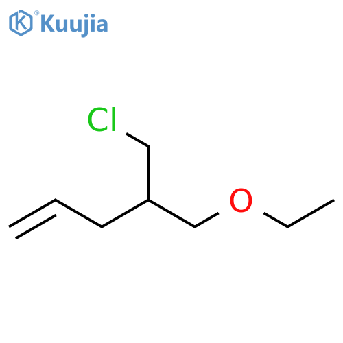 1-Pentene, 5-chloro-4-(ethoxymethyl)- structure