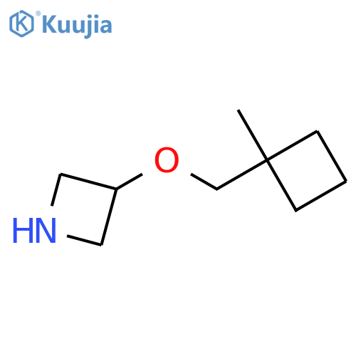 3-[(1-Methylcyclobutyl)methoxy]azetidine structure
