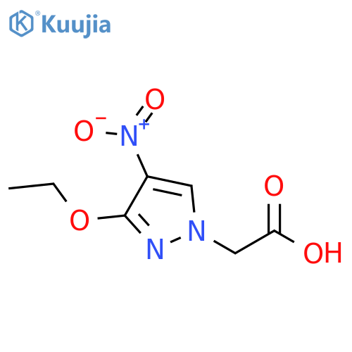 1H-Pyrazole-1-acetic acid, 3-ethoxy-4-nitro- structure
