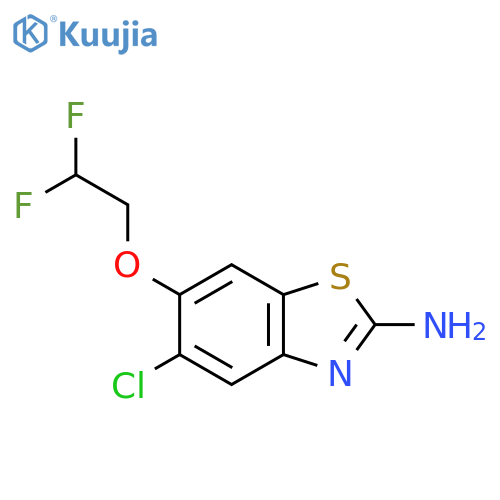 5-Chloro-6-(2,2-difluoroethoxy)-1,3-benzothiazol-2-amine structure