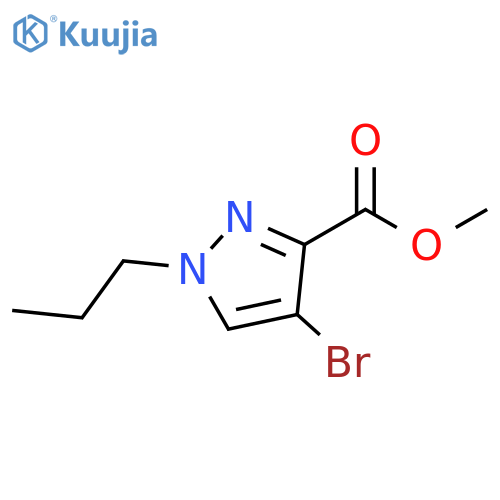 methyl 4-bromo-1-propyl-1H-pyrazole-3-carboxylate structure