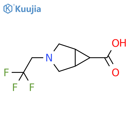 3-(2,2,2-Trifluoroethyl)-3-azabicyclo[3.1.0]hexane-6-carboxylic acid structure