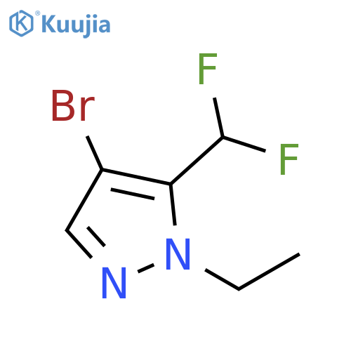 4-bromo-5-(difluoromethyl)-1-ethyl-1H-pyrazole structure