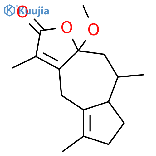 8-Hydroxy-4,7(11)-guaiadien-12,8-olide; (1α,8βOH,10α)-form, Me ether structure