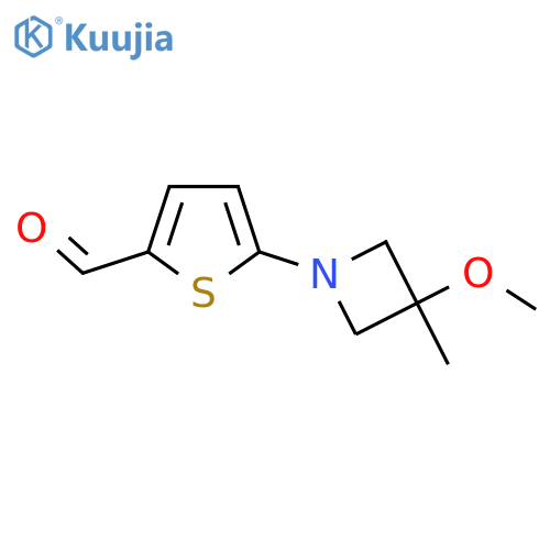 5-(3-Methoxy-3-methylazetidin-1-yl)thiophene-2-carbaldehyde structure