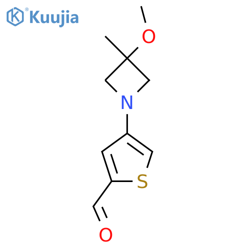 4-(3-Methoxy-3-methylazetidin-1-yl)thiophene-2-carbaldehyde structure