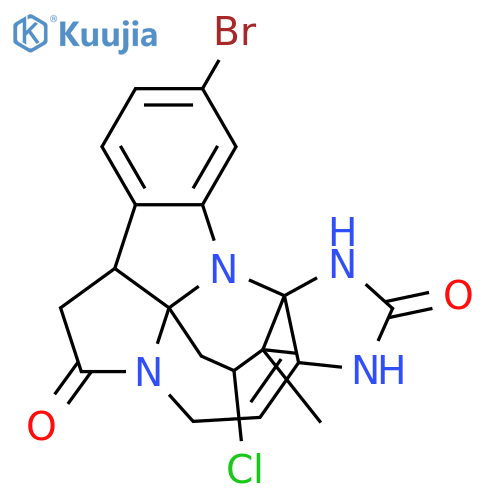 6H-6b,11a-Propano-11aH-6a,9,11,11b-tetraazabenzo[a]dicyclopent[cd,h]azulene-6,10(11H)-dione, 2-bromo-13-chloro-4b,5,7,9-tetrahydro-12,12-dimethyl-, (4bR,6bR,11aS,13S)-rel-(-)- (9CI) structure