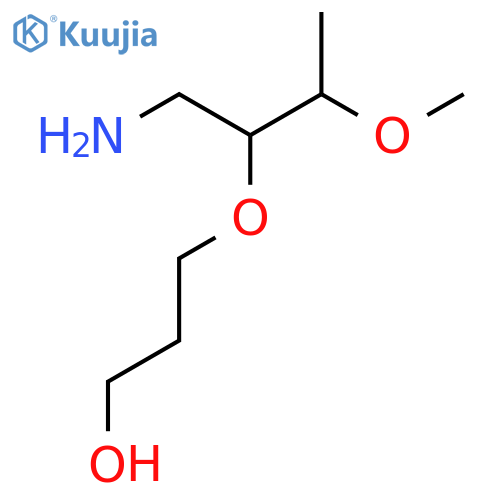 3-[(1-Amino-3-methoxybutan-2-yl)oxy]propan-1-ol structure