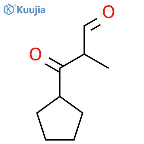 3-Cyclopentyl-2-methyl-3-oxopropanal structure