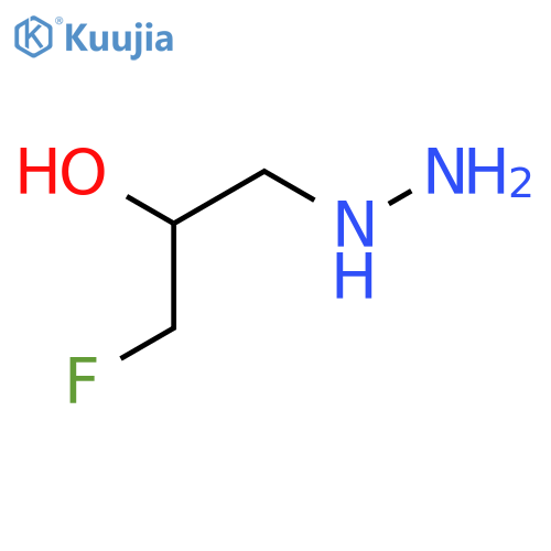 1-Fluoro-3-hydrazinylpropan-2-ol structure