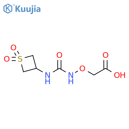 2-({[(1,1-dioxo-1λ?-thietan-3-yl)carbamoyl]amino}oxy)acetic acid structure