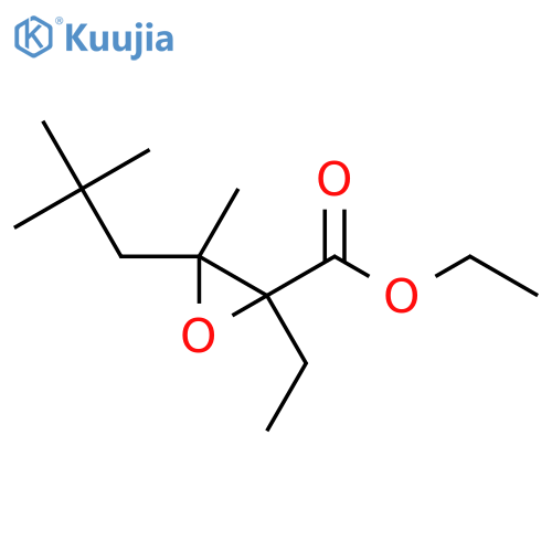 Ethyl 3-(2,2-dimethylpropyl)-2-ethyl-3-methyloxirane-2-carboxylate structure