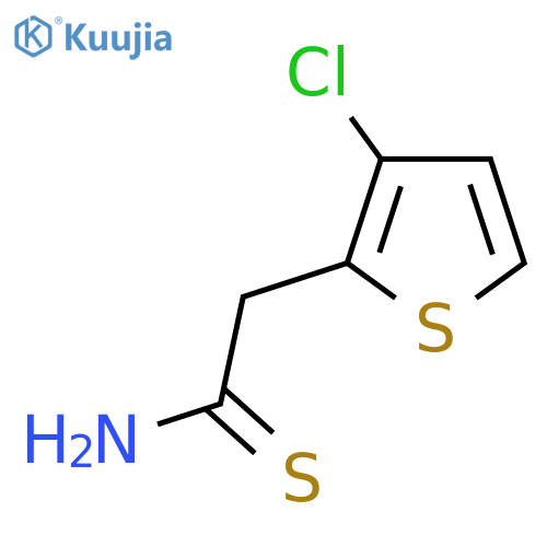 2-(3-Chlorothiophen-2-yl)ethanethioamide structure