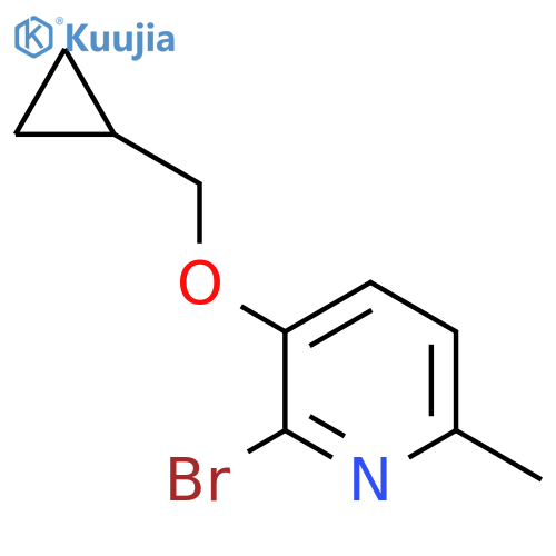 2-Bromo-3-(cyclopropylmethoxy)-6-methylpyridine structure