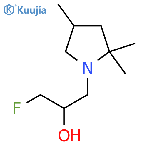 1-Fluoro-3-(2,2,4-trimethylpyrrolidin-1-yl)propan-2-ol structure