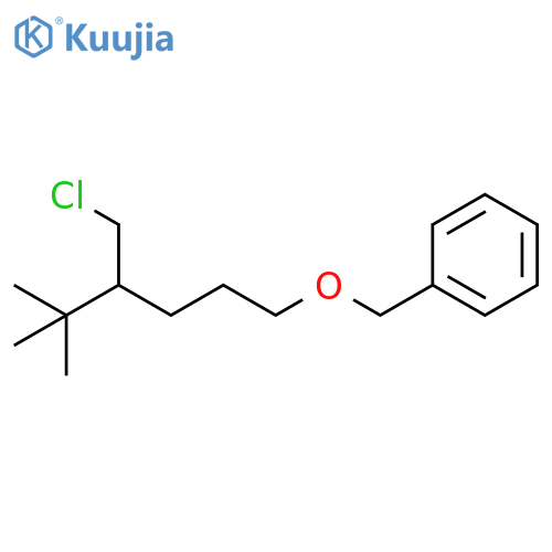 Benzene, [[[4-(chloromethyl)-5,5-dimethylhexyl]oxy]methyl]- structure