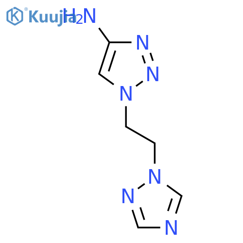 1-[2-(1H-1,2,4-Triazol-1-yl)ethyl]-1H-1,2,3-triazol-4-amine structure