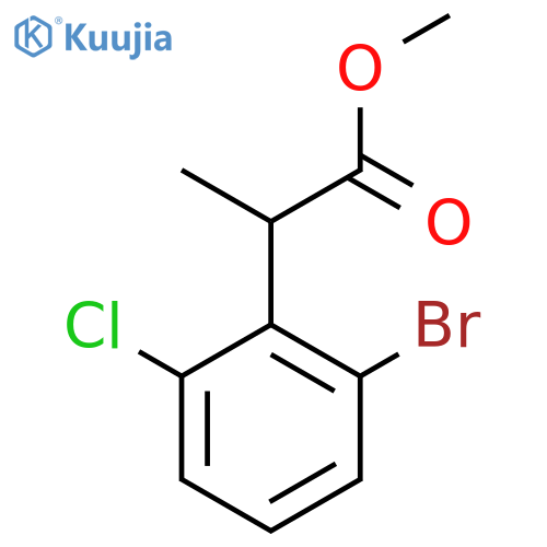 Methyl 2-(2-bromo-6-chlorophenyl)propanoate structure