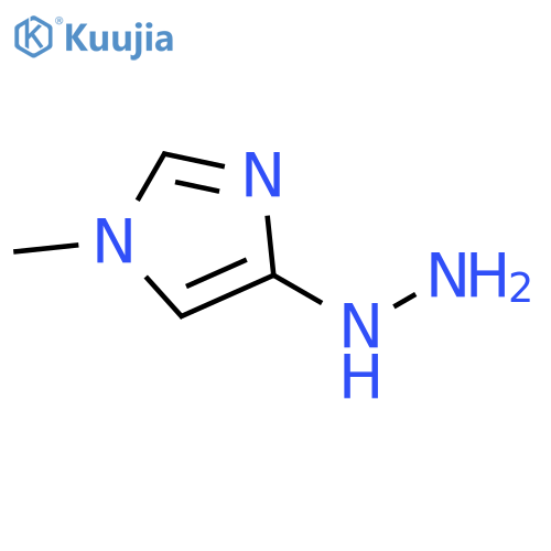 1H-Imidazole, 4-hydrazinyl-1-methyl- structure