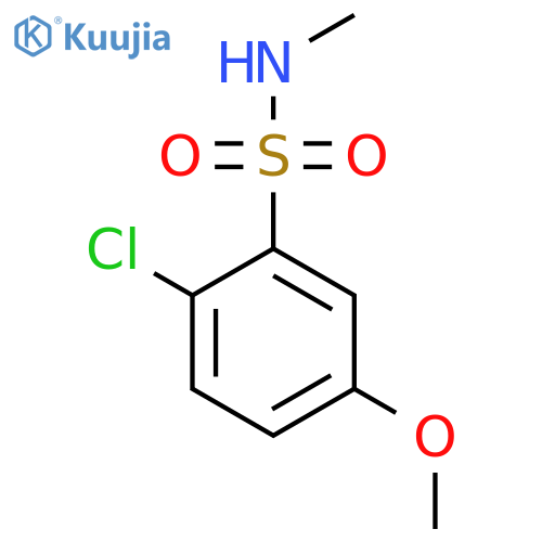 2-Chloro-5-methoxy-N-methylbenzene-1-sulfonamide structure