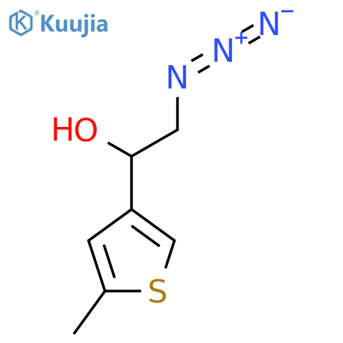 2-Azido-1-(5-methylthiophen-3-yl)ethan-1-ol structure