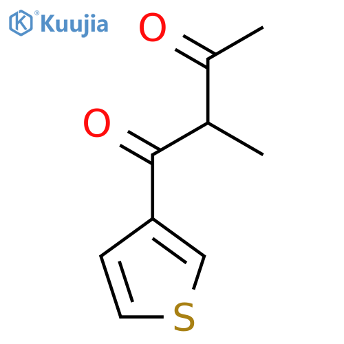 2-Methyl-1-(thiophen-3-yl)butane-1,3-dione structure