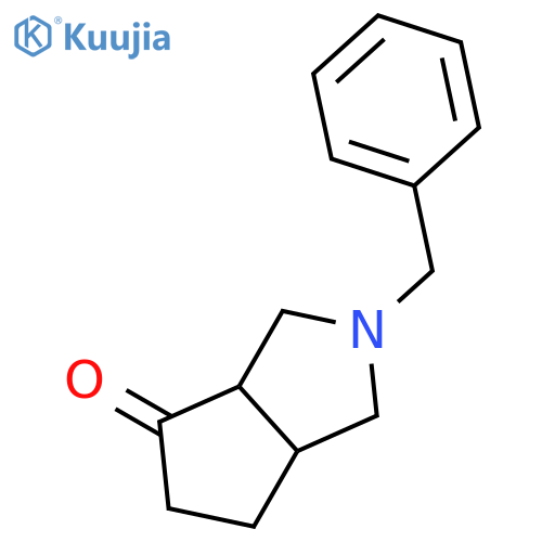 2-Benzyl-hexahydro-cyclopentacpyrrol-4-one structure