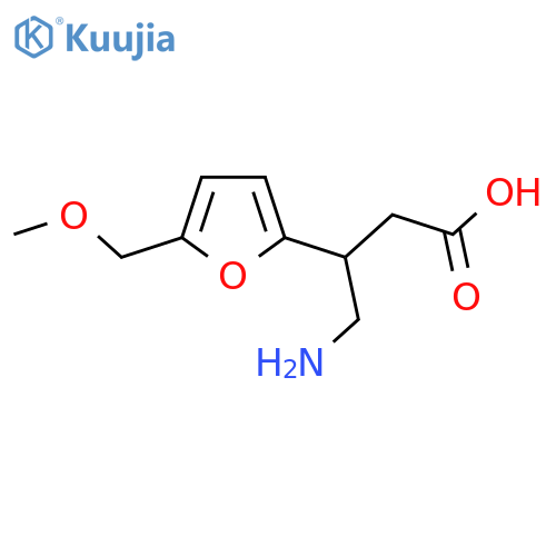 4-Amino-3-[5-(methoxymethyl)furan-2-yl]butanoic acid structure