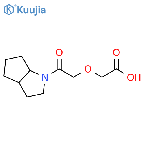 Acetic acid, 2-[2-(hexahydrocyclopenta[b]pyrrol-1(2H)-yl)-2-oxoethoxy]- structure